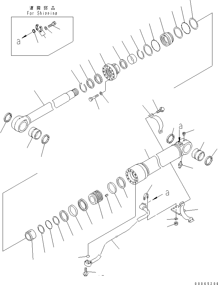 Схема запчастей Komatsu PC400-8 - BM ЦИЛИНДР(№7-) ОСНОВН. КОМПОНЕНТЫ И РЕМКОМПЛЕКТЫ