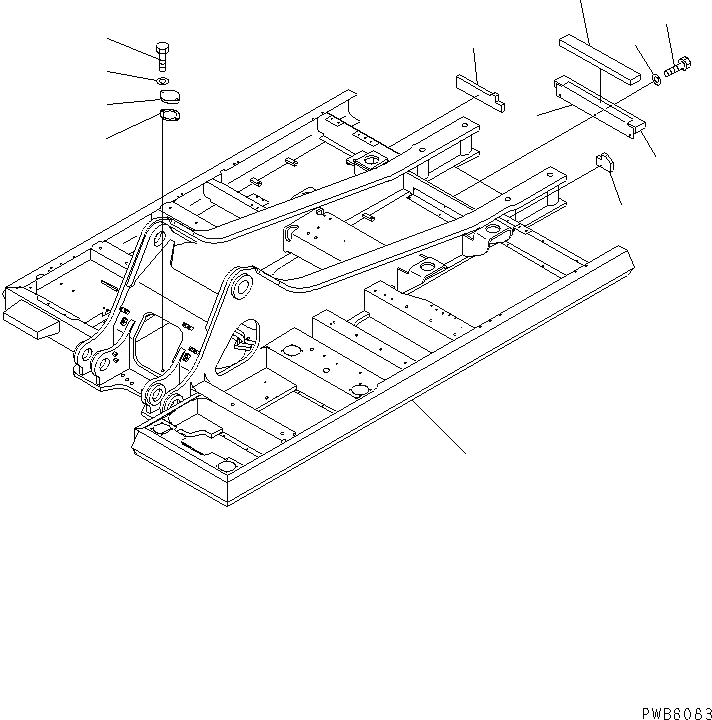 Схема запчастей Komatsu PC400LC-6 - ОСНОВНАЯ РАМА (АВТОМАТИЧ. СМАЗКА)(№-9) ОСНОВНАЯ РАМА И ЕЕ ЧАСТИ