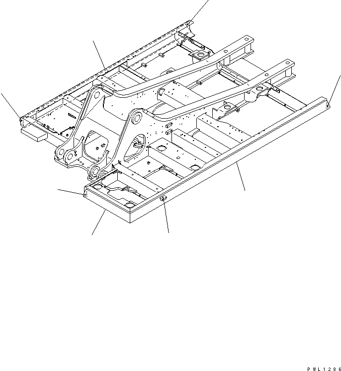 Схема запчастей Komatsu PC400LC-6 - ОСНОВНАЯ РАМА (ДЕКА УСИЛ. КОМПЛЕКТ)(№-9) ОСНОВНАЯ РАМА И ЕЕ ЧАСТИ