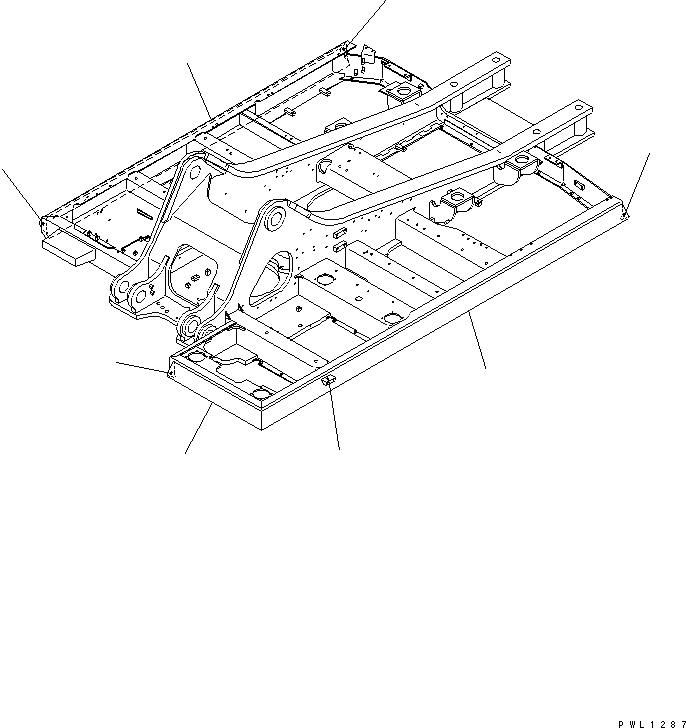 Схема запчастей Komatsu PC400LC-6Z - ОСНОВНАЯ РАМА (ДЕКА УСИЛ. КОМПЛЕКТ)(№-) ОСНОВНАЯ РАМА И ЕЕ ЧАСТИ