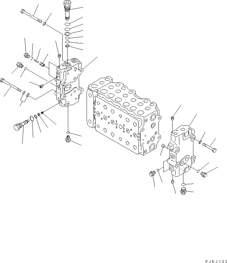 Схема запчастей Komatsu PC400LC-6Z - ОСНОВН. КЛАПАН (-АКТУАТОР) (/) (- DEG. СПЕЦ-Я.)(№9-999) ОСНОВН. КОМПОНЕНТЫ И РЕМКОМПЛЕКТЫ