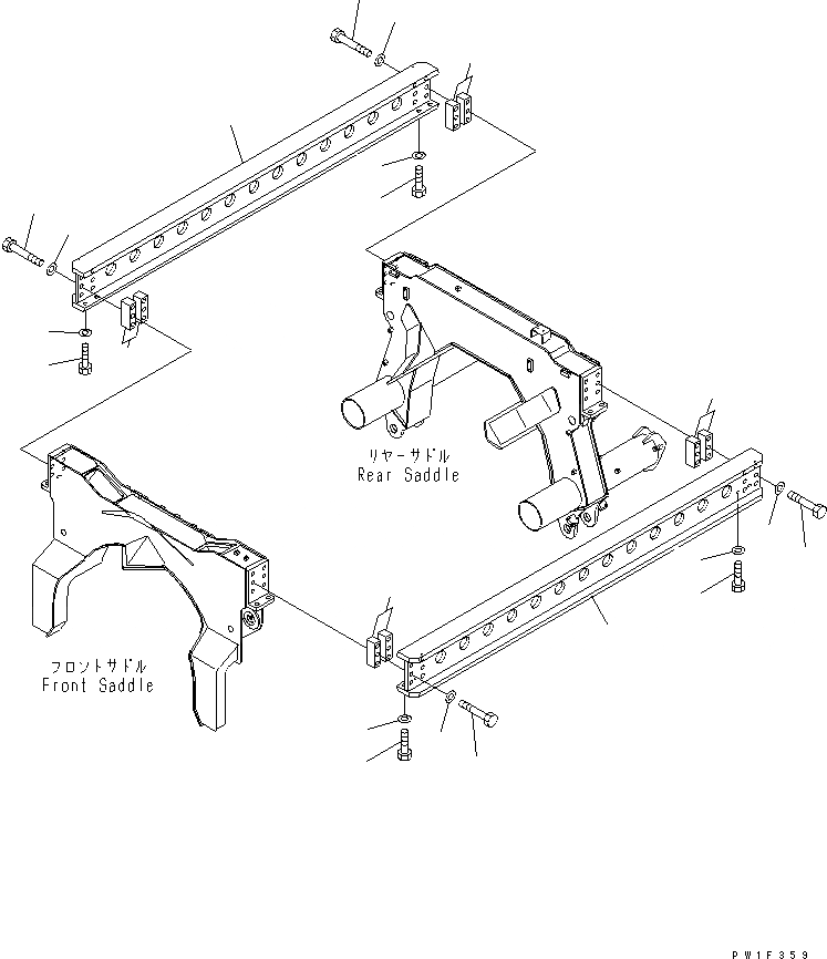 Схема запчастей Komatsu PC400LC-6Z - PIPE LOOPER (RAIL)(№7-) РАЗНОЕ