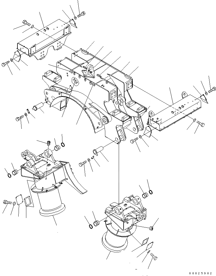 Схема запчастей Komatsu PC400LC-6Z - PIPE LOOPER (ЦЕНТР. КОРПУС И ПАЛЕЦ)(№9-) РАЗНОЕ