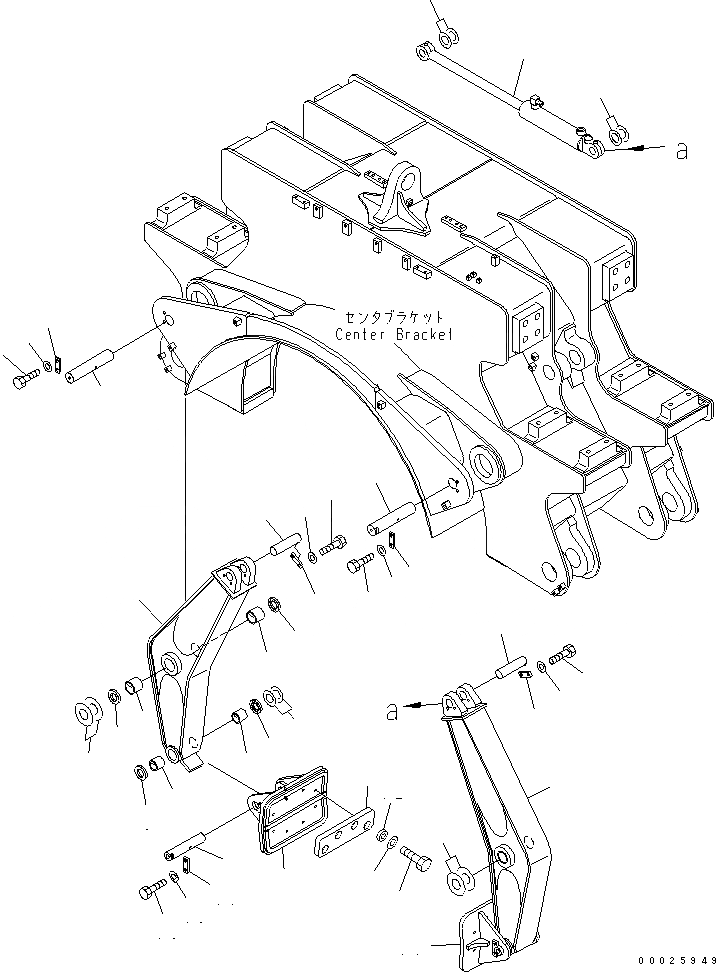 Схема запчастей Komatsu PC400LC-6Z - PIPE LOOPER (MIDDLE КРЕПЛЕНИЕ РУКОЯТЬ И ЦИЛИНДР)(№9-) РАЗНОЕ