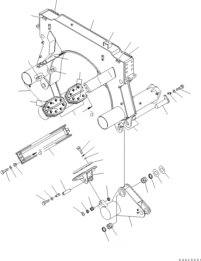 Схема запчастей Komatsu PC400LC-6Z - PIPE LOOPER (ЗАДН. SДОПОЛНИТ.LE)(№9-) РАЗНОЕ