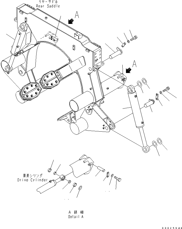 Схема запчастей Komatsu PC400LC-6Z - PIPE LOOPER (ЗАДН. ЦИЛИНДР И ПАЛЕЦ)(№9-) РАЗНОЕ