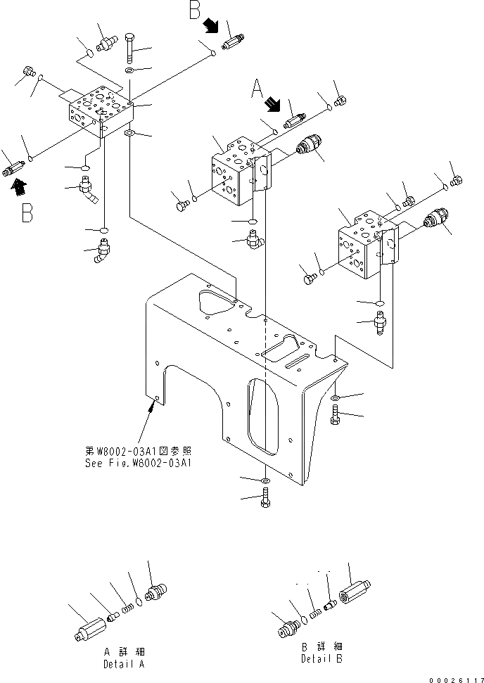 Схема запчастей Komatsu PC400LC-6Z - PIPE LOOPER ТРУБЫ (РАЗГРУЗ. КЛАПАН) (/)(№9-) РАЗНОЕ
