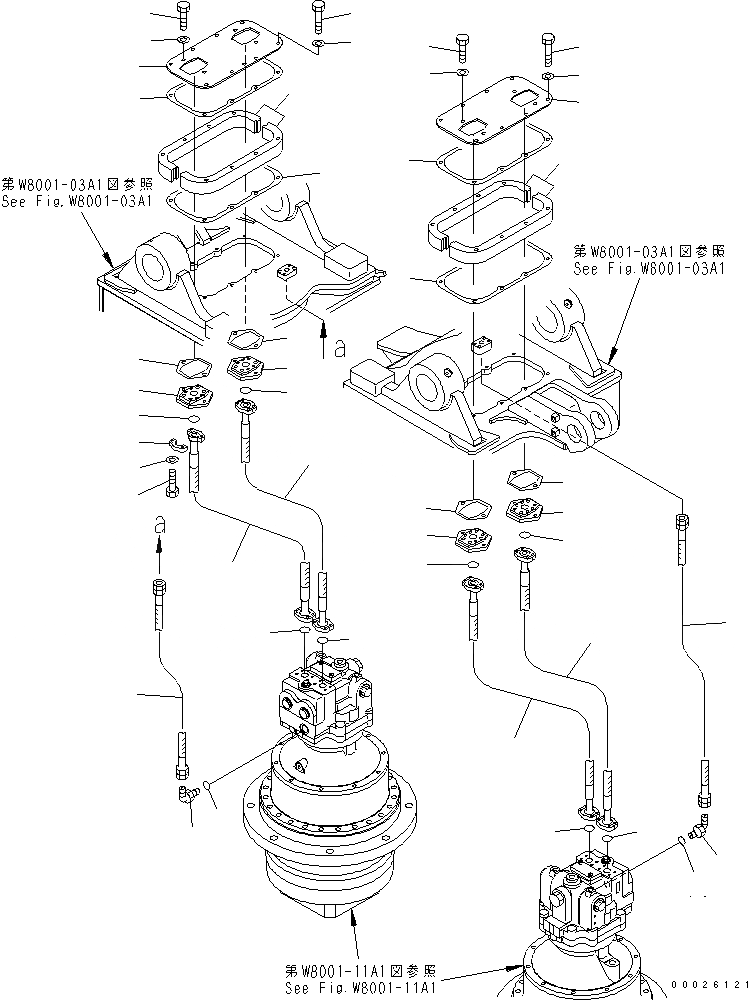 Схема запчастей Komatsu PC400LC-6Z - PIPE LOOPER ТРУБЫ (CUTTER МОТОР ЛИНИИ) (/)(№9-) РАЗНОЕ