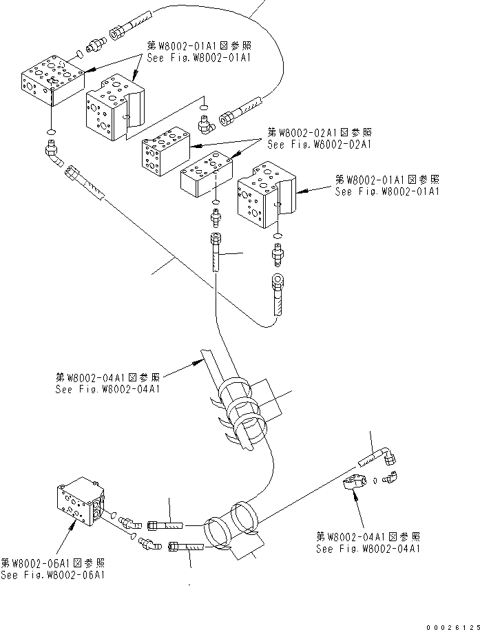 Схема запчастей Komatsu PC400LC-6Z - PIPE LOOPER ТРУБЫ (ВСАСЫВАЮЩАЯ ЛИНИЯAND ГЛАВН. ЛИНИЯ)(№9-) РАЗНОЕ