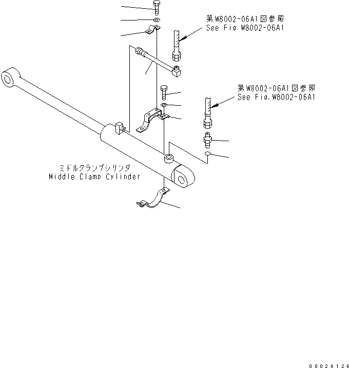 Схема запчастей Komatsu PC400LC-6Z - PIPE LOOPER ТРУБЫ (ПЕРЕДН. ЛИНИЯ ЦИЛИНДРА)(№9-) РАЗНОЕ