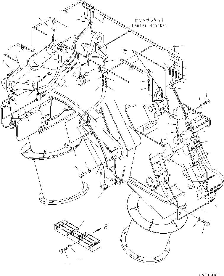 Схема запчастей Komatsu PC400LC-6Z - PIPE LOOPER ТРУБЫ (ЦЕНТР. LUBLICATION ЛИНИЯ)(№7-) РАЗНОЕ