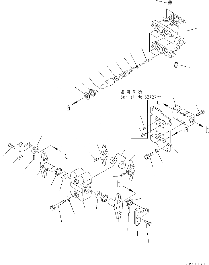 Схема запчастей Komatsu PC400LC-6Z - КЛАПАН PPC(ДЛЯ ХОДА)(№-) ОСНОВН. КОМПОНЕНТЫ И РЕМКОМПЛЕКТЫ