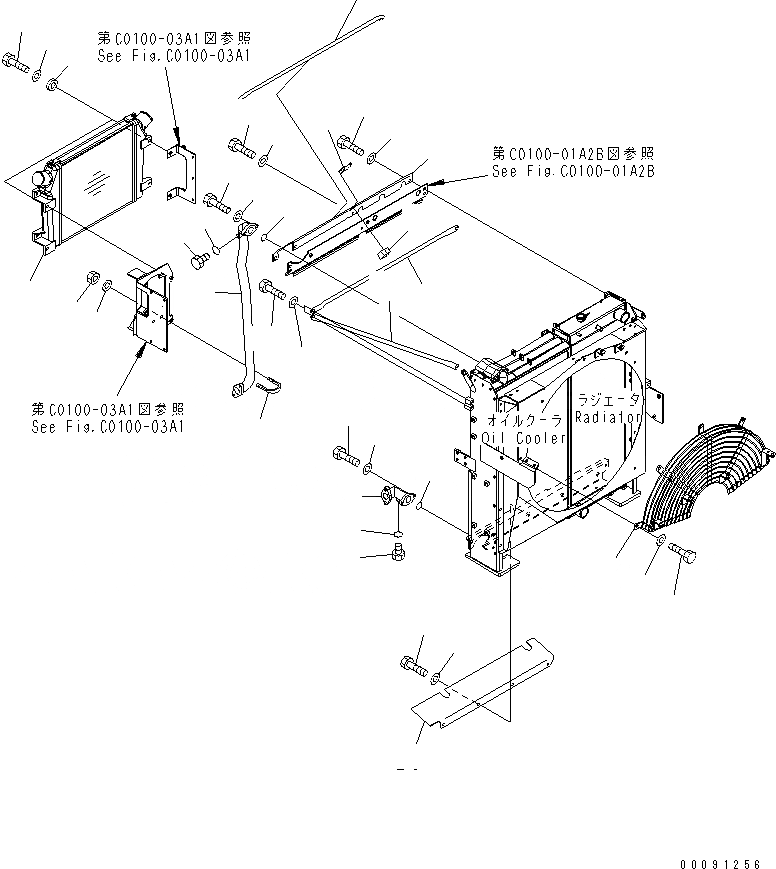 Схема запчастей Komatsu PC400LC-7 - ОХЛАЖД-Е (ПОСЛЕОХЛАДИТЕЛЬ) (СПЕЦ-Я -40С)(№9-) СИСТЕМА ОХЛАЖДЕНИЯ