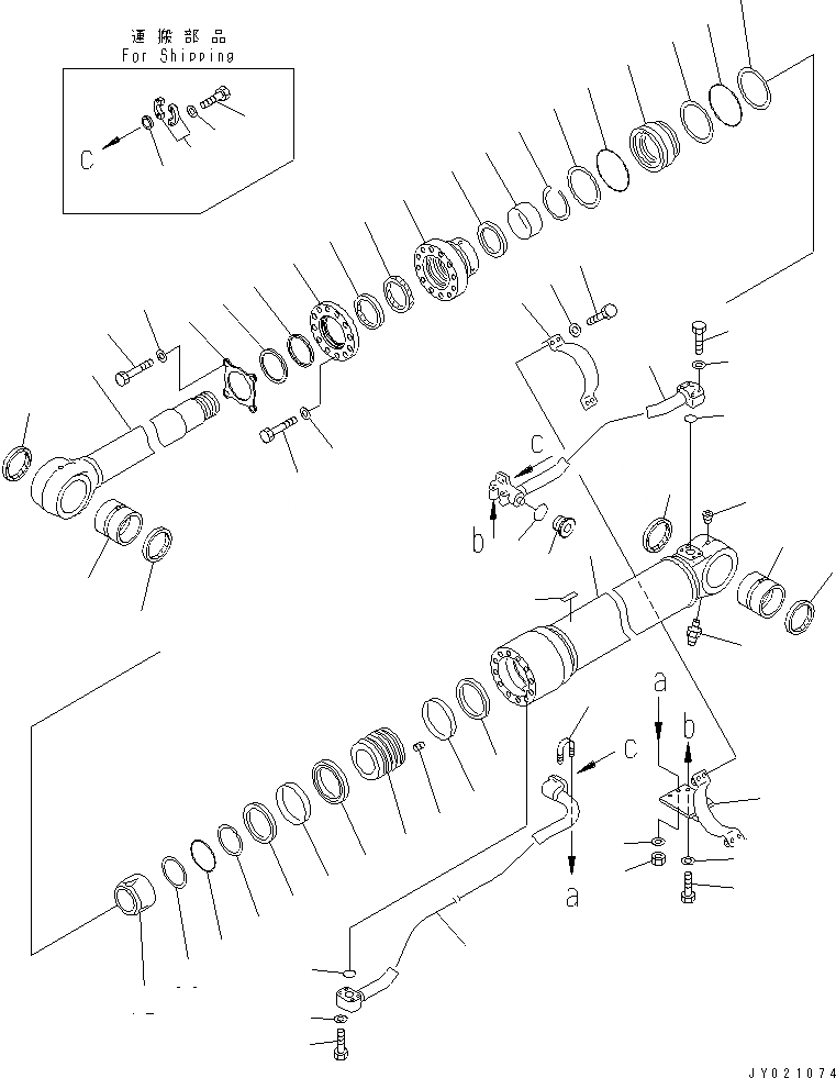 Схема запчастей Komatsu PC400LC-7 - ЦИЛИНДР СТРЕЛЫ(СПЕЦ-Я -40С)(№9-) ОСНОВН. КОМПОНЕНТЫ И РЕМКОМПЛЕКТЫ