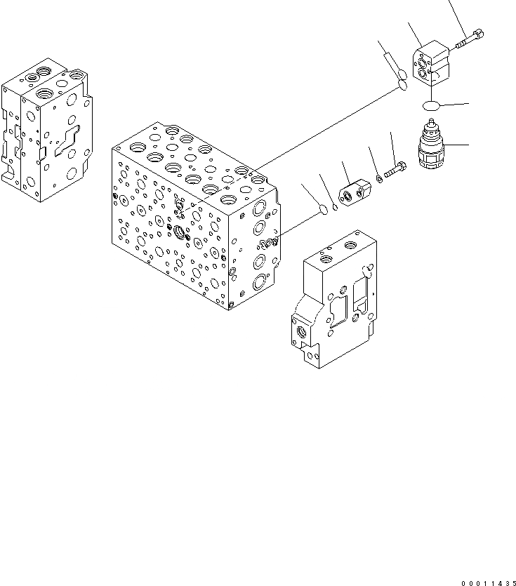 Схема запчастей Komatsu PC400LC-7 - УПРАВЛЯЮЩ. КЛАПАН (/) (СПЕЦ-Я -40С) ОСНОВН. КОМПОНЕНТЫ И РЕМКОМПЛЕКТЫ