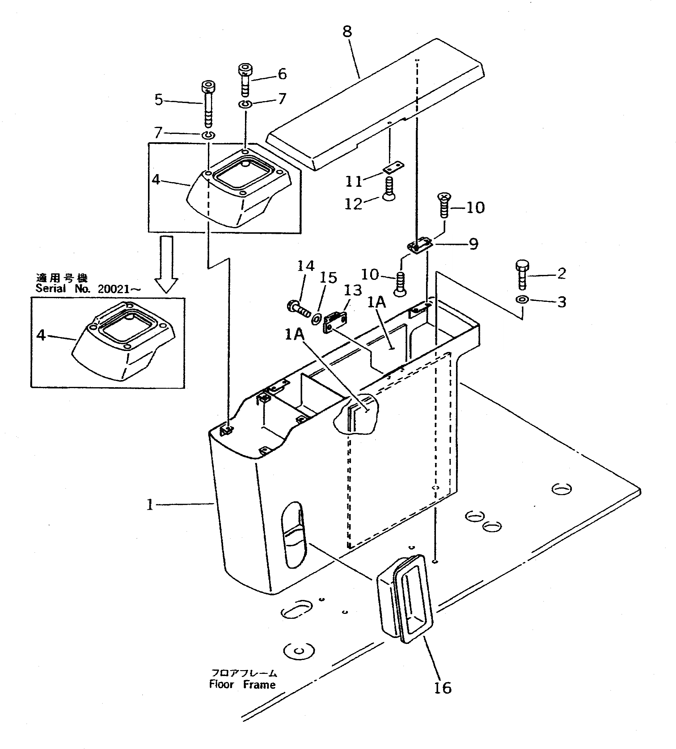 Схема запчастей Komatsu PC400LC-5 - MAGAZINE КОРПУС (ДЛЯ УДЛИНН. РЫЧАГ УПРАВЛ-Е) (С КОНДИЦИОНЕРОМ)(№-) СИСТЕМА УПРАВЛЕНИЯ И ОСНОВНАЯ РАМА