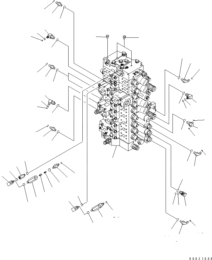 Схема запчастей Komatsu PC400LC-7E0 - ОСНОВН. КЛАПАН (СОЕДИНИТЕЛЬН. ЧАСТИ) (/) ( АКТУАТОР) (ДЛЯ ПОГРУЗ.) ГИДРАВЛИКА