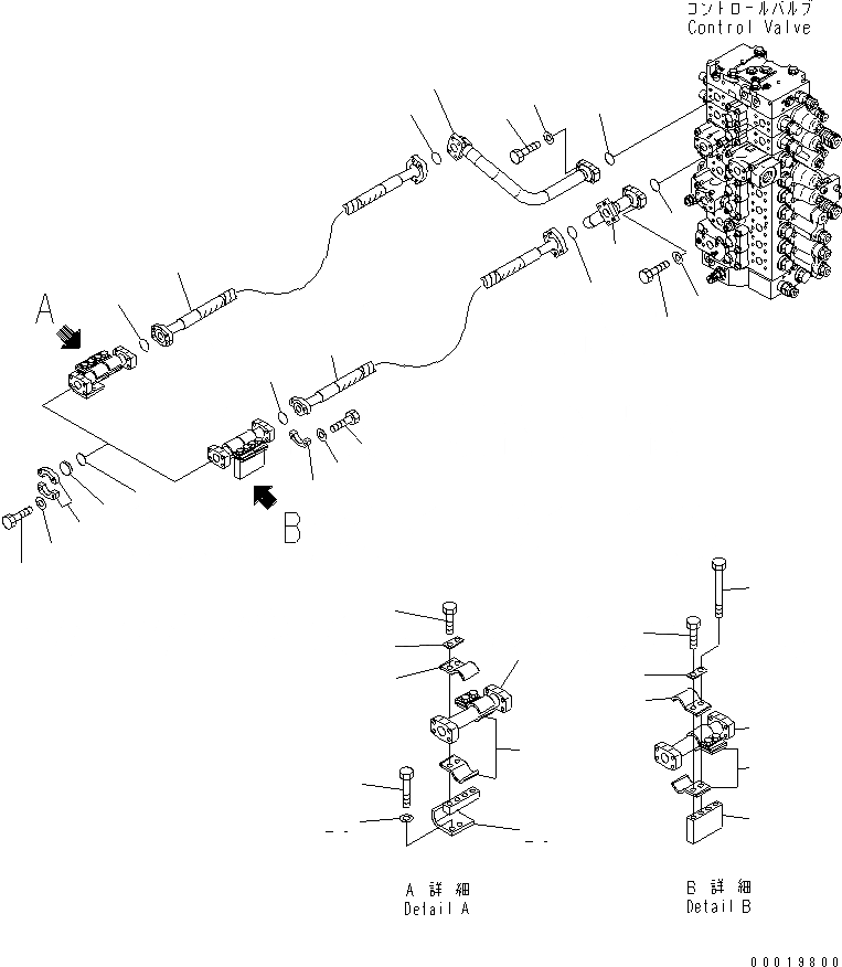 Схема запчастей Komatsu PC400LC-7E0 - ДОПОЛН. ГИДРОЛИНИЯ ( АКТУАТОР) ГИДРАВЛИКА