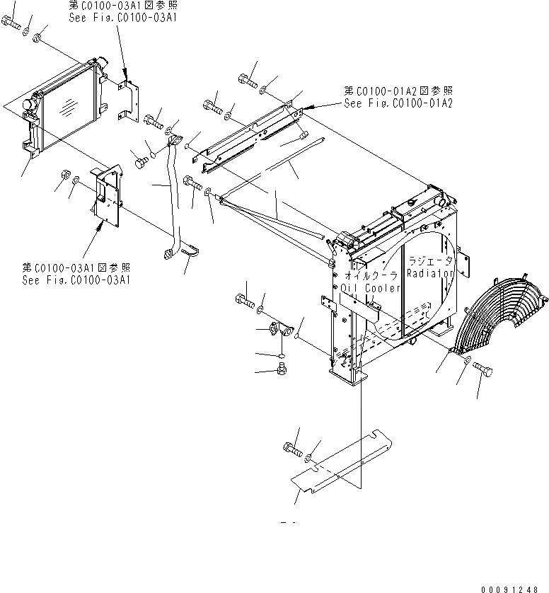 Схема запчастей Komatsu PC400LC-7 - ОХЛАЖД-Е (ПОСЛЕОХЛАДИТЕЛЬ) (СПЕЦ-Я -40С)(№-8) СИСТЕМА ОХЛАЖДЕНИЯ