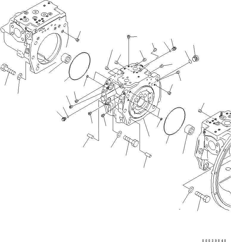 Схема запчастей Komatsu PC400LC-7 - ПОРШЕНЬ НАСОС (/) (СПЕЦ-Я -40С) ОСНОВН. КОМПОНЕНТЫ И РЕМКОМПЛЕКТЫ