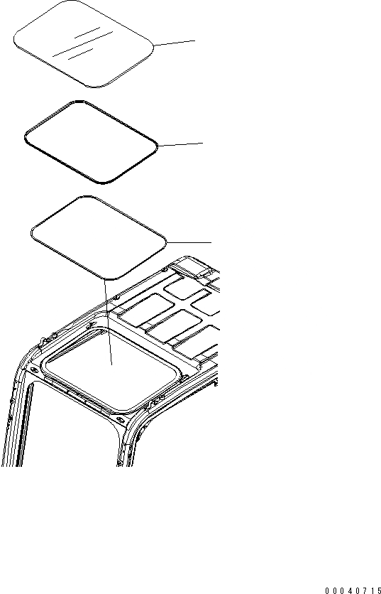Схема запчастей Komatsu PC400LC-8 - КАБИНА (ОКНО В КРЫШЕ) (ASIA РАДИО И БЕЗ KOMTRAX) (КАРЬЕРН. СПЕЦИФ-Я)(№7-) КАБИНА ОПЕРАТОРА И СИСТЕМА УПРАВЛЕНИЯ