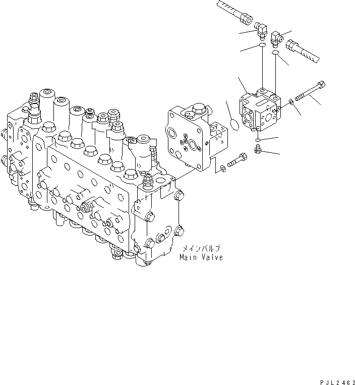 Схема запчастей Komatsu PC400ST-6 - ОСНОВН. КЛАПАН (ДАТЧИК)(№-) ГИДРАВЛИКА