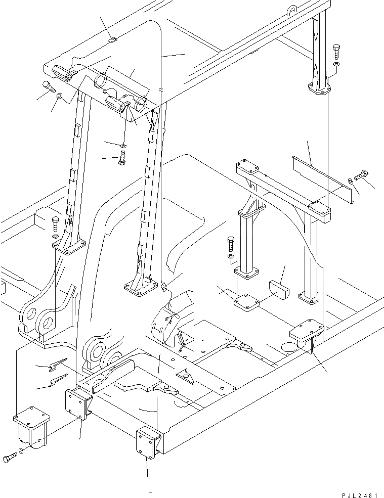 Схема запчастей Komatsu PC400ST-6 - F.O.P.S. (КОМПЛЕКТ)(№-) КАБИНА ОПЕРАТОРА И СИСТЕМА УПРАВЛЕНИЯ