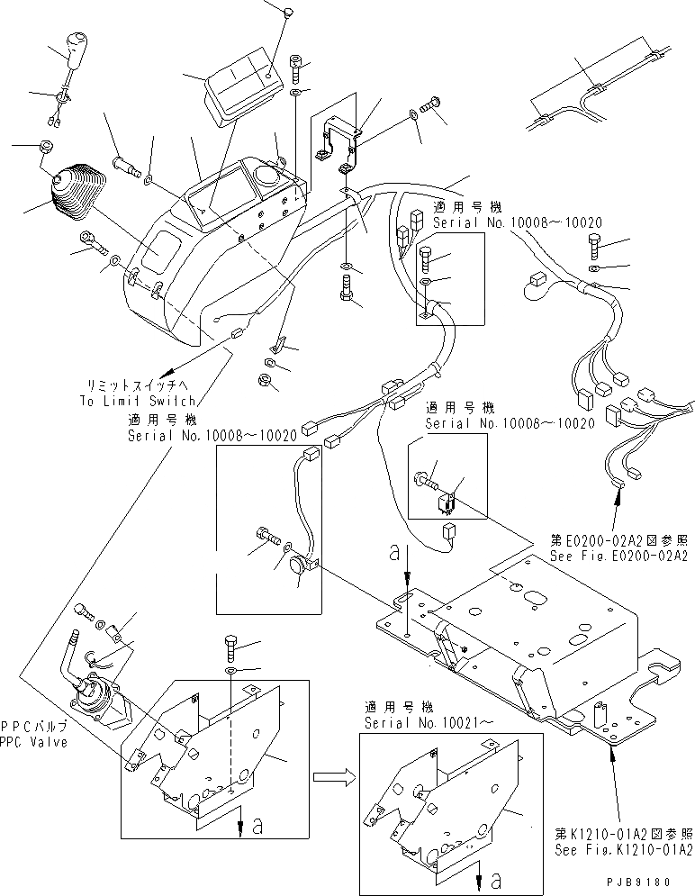 Схема запчастей Komatsu PC400ST-6 - ПРАВ. СТОЙКА (РЫЧАГ И COVER) (РЫЧАГ С КЛАПАНОМ PPC)    (ВЫС. КРЕПЛЕНИЕ)(№-) КАБИНА ОПЕРАТОРА И СИСТЕМА УПРАВЛЕНИЯ