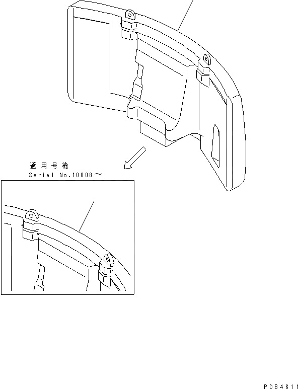 Схема запчастей Komatsu PC400ST-6 - ПРОТИВОВЕС (9KG)(№-) ЧАСТИ КОРПУСА