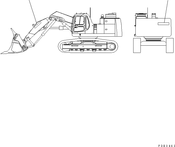 Схема запчастей Komatsu PC400ST-6 - ЛОГОТИП (МАЛ.)(№-) МАРКИРОВКА