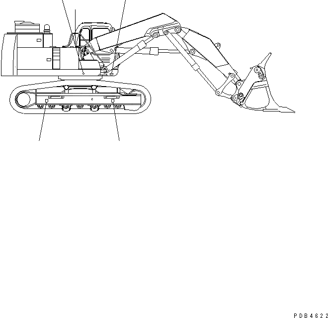 Схема запчастей Komatsu PC400ST-6 - ПЛАСТИНА(№-) МАРКИРОВКА