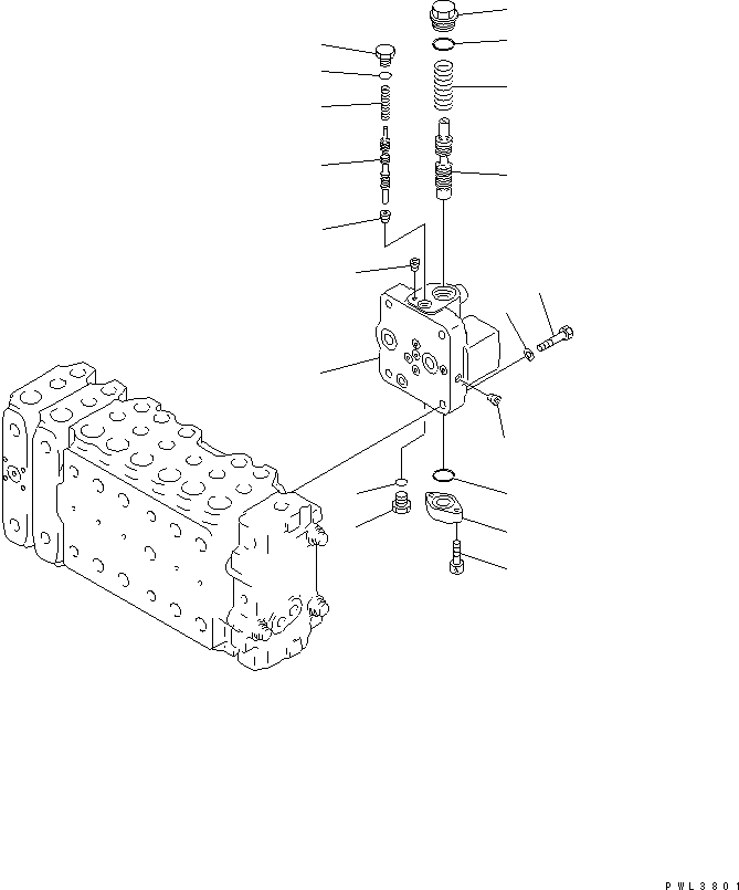 Схема запчастей Komatsu PC400ST-6 - ОСНОВН. КЛАПАН (-АКТУАТОР) (/)(№-) ОСНОВН. КОМПОНЕНТЫ И РЕМКОМПЛЕКТЫ