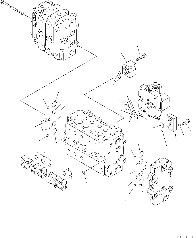 Схема запчастей Komatsu PC400ST-6LC - ОСНОВН. КЛАПАН (-АКТУАТОР) (/)(№-) ОСНОВН. КОМПОНЕНТЫ И РЕМКОМПЛЕКТЫ