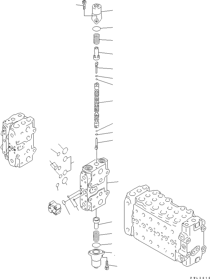 Схема запчастей Komatsu PC400ST-6LC - ОСНОВН. КЛАПАН (-АКТУАТОР) (/)(№-) ОСНОВН. КОМПОНЕНТЫ И РЕМКОМПЛЕКТЫ