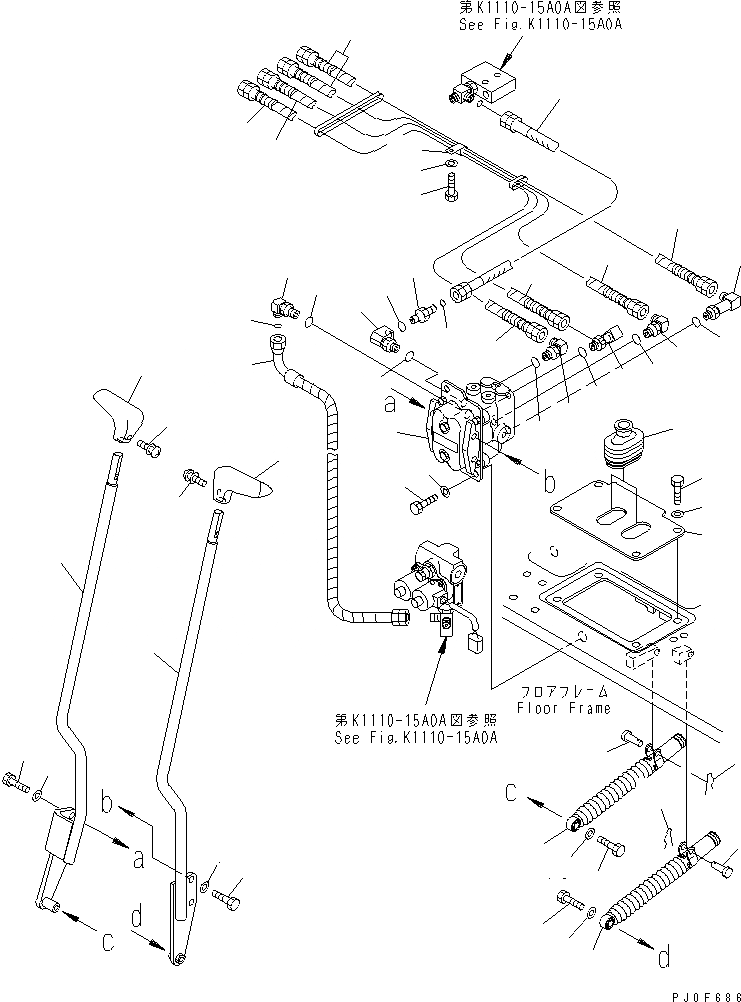 Схема запчастей Komatsu PC40MR-1 - ОСНОВН. КОНСТРУКЦИЯ (КОНТРОЛЬ ХОДА) (ДЛЯ TOPS)(№-) КАБИНА ОПЕРАТОРА И СИСТЕМА УПРАВЛЕНИЯ