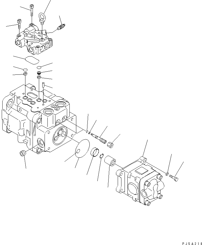 Схема запчастей Komatsu PC40MR-1 - ОСНОВН. НАСОС (/)(№-) ОСНОВН. КОМПОНЕНТЫ И РЕМКОМПЛЕКТЫ