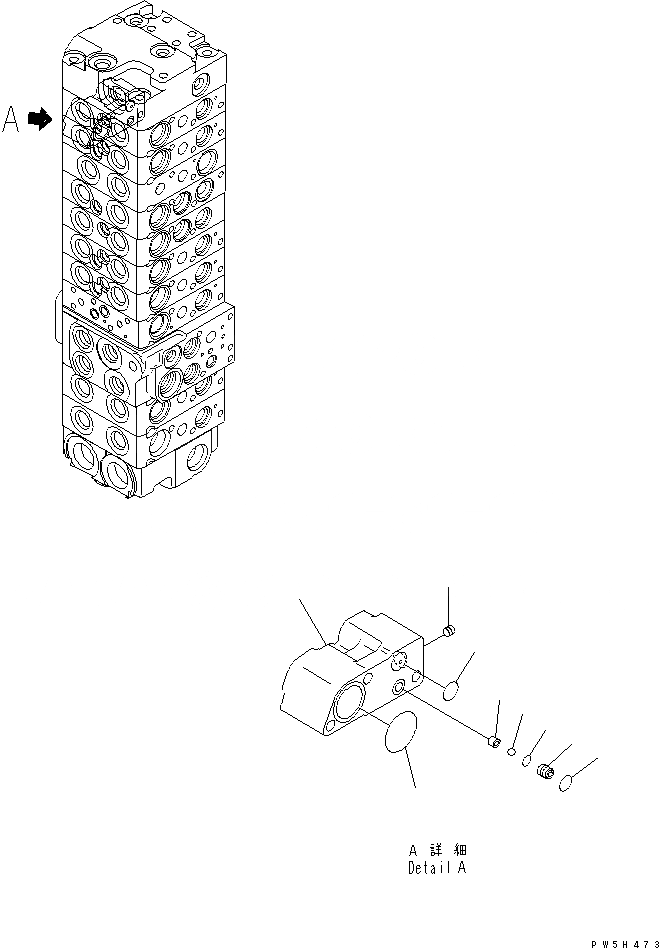 Схема запчастей Komatsu PC40MR-1 - ОСНОВН. КЛАПАН (-КЛАПАН) (9/) (ДЛЯ ПОВОРОТН. ОТВАЛА С ИЗМ. УГЛОМ)(№-) ОСНОВН. КОМПОНЕНТЫ И РЕМКОМПЛЕКТЫ