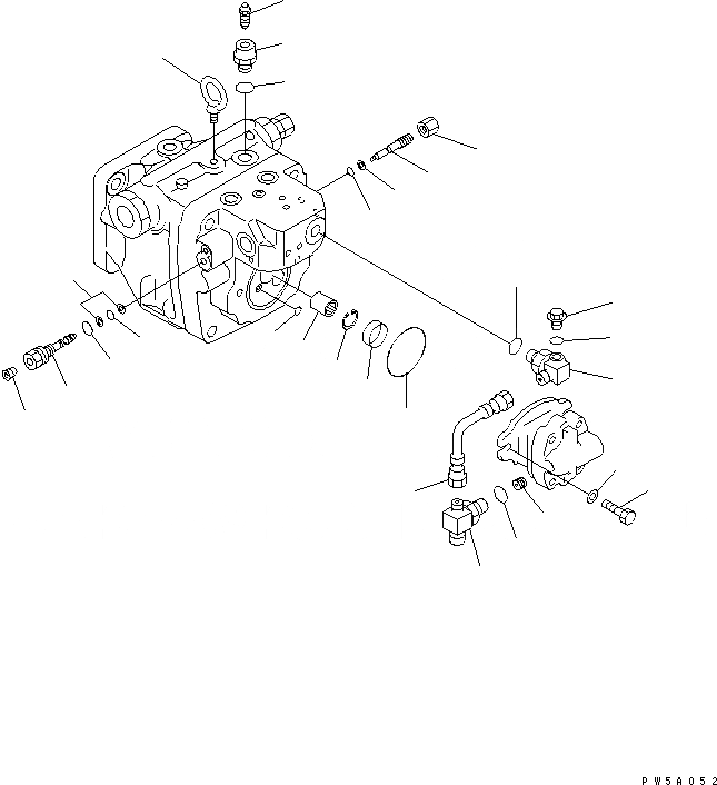 Схема запчастей Komatsu PC40MRX-1 - ОСНОВН. НАСОС (/) (ЕС)(№-) ОСНОВН. КОМПОНЕНТЫ И РЕМКОМПЛЕКТЫ