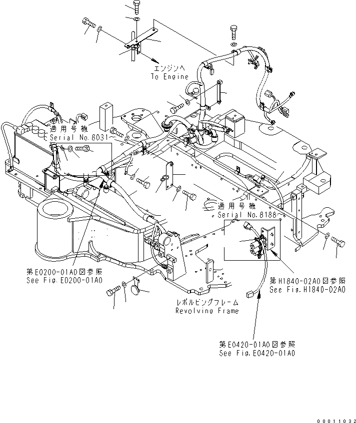 Схема запчастей Komatsu PC40MR-2 - ЭЛЕКТРОПРОВОДКА (Э/ПРОВОДКА) (/) ЭЛЕКТРИКА