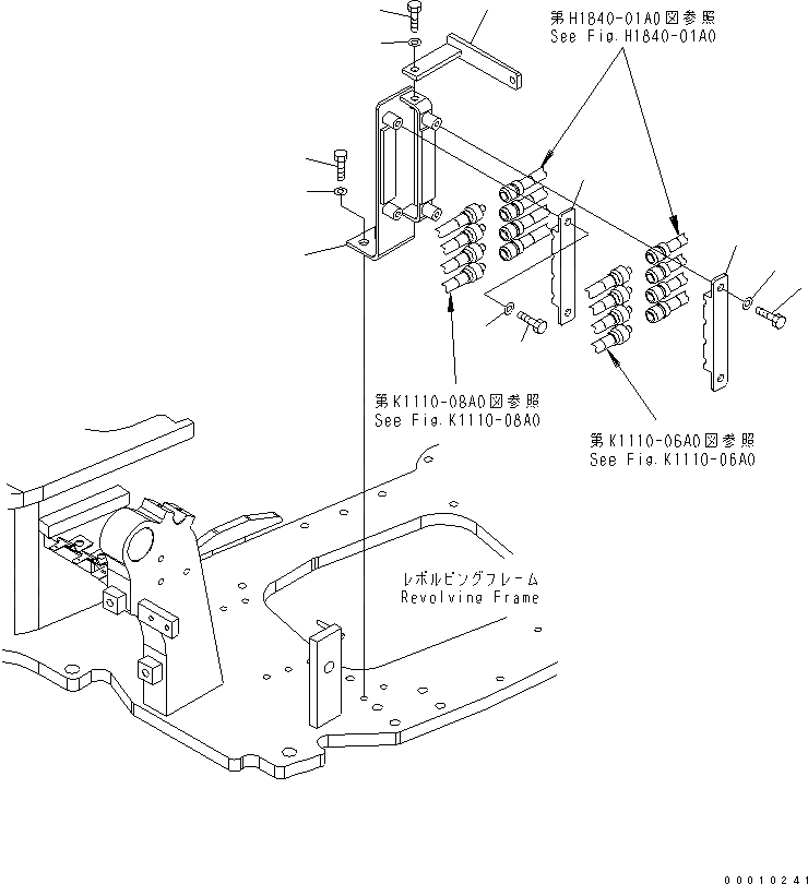 Схема запчастей Komatsu PC40MR-2 - P.P.C. КОРПУС ГИДРАВЛИКА