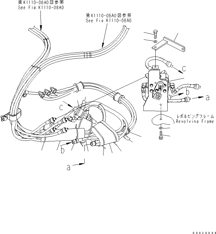 Схема запчастей Komatsu PC40MR-2 - ОСНОВН. КЛАПАН (KOMATSU-ISO PATTERN УПРАВЛ-Е) ГИДРАВЛИКА