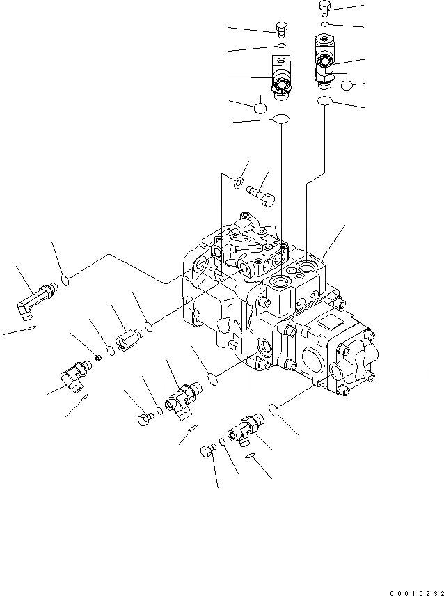 Схема запчастей Komatsu PC40MR-2 - ОСНОВН. НАСОС ГИДРАВЛИКА