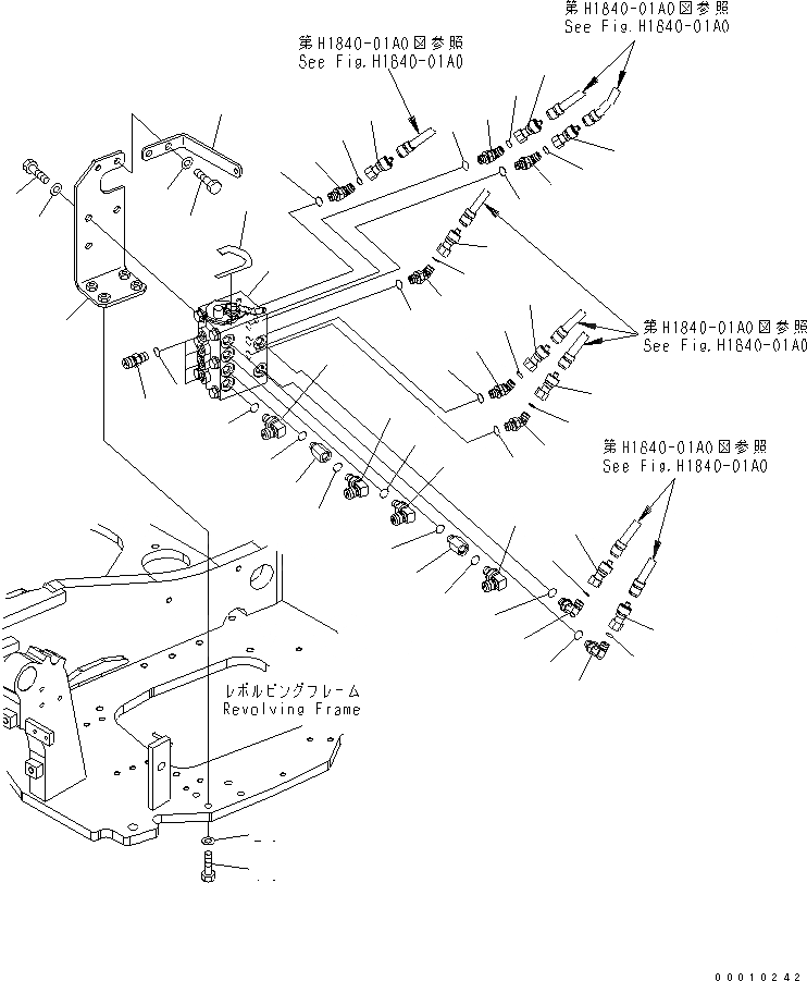 Схема запчастей Komatsu PC40MR-2-AC - MULTI PATTERN (КЛАПАН) ГИДРАВЛИКА