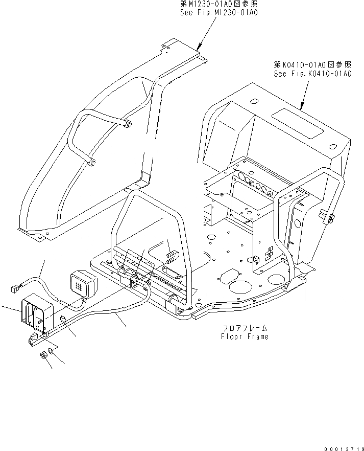 Схема запчастей Komatsu PC40MR-2 - ДОПОЛН. РАБОЧ. ОСВЕЩЕНИЕ (ДЛЯ НАВЕСА) ЭЛЕКТРИКА