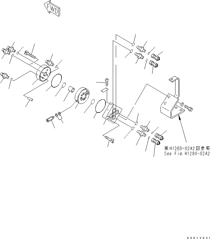 Схема запчастей Komatsu PC40MR-2 - ОСНОВН. КЛАПАН (ISO-ЭКСКАВАТ. PATTERN УПРАВЛ-Е) (КРОМЕ ЯПОН.) ГИДРАВЛИКА