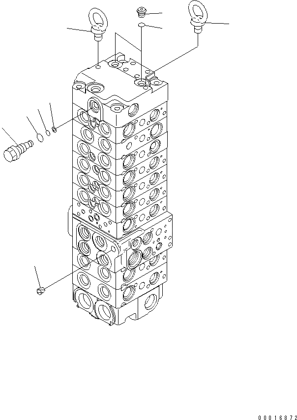 Схема запчастей Komatsu PC40MR-2 - ОСНОВН. КЛАПАН (9-КЛАПАН) (9/) (7L/MIN)(№8-) ОСНОВН. КОМПОНЕНТЫ И РЕМКОМПЛЕКТЫ