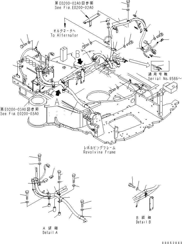 Схема запчастей Komatsu PC40MR-2 - ЭЛЕКТРОПРОВОДКА (Э/ПРОВОДКА) (/) ЭЛЕКТРИКА