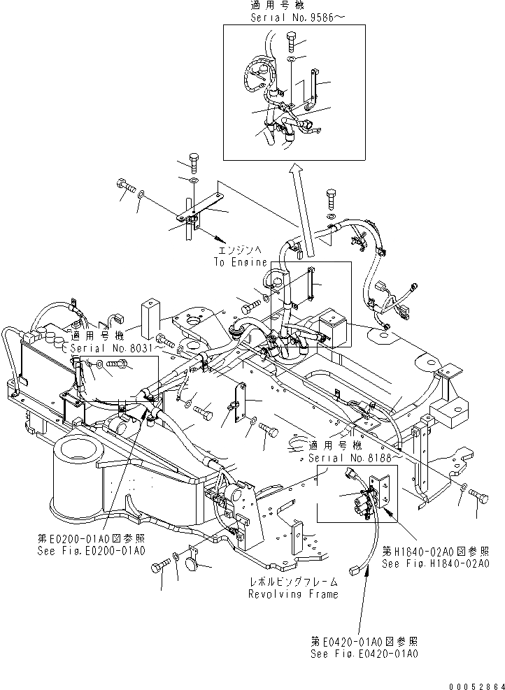 Схема запчастей Komatsu PC40MR-2 - ЭЛЕКТРОПРОВОДКА (Э/ПРОВОДКА) (/) ЭЛЕКТРИКА