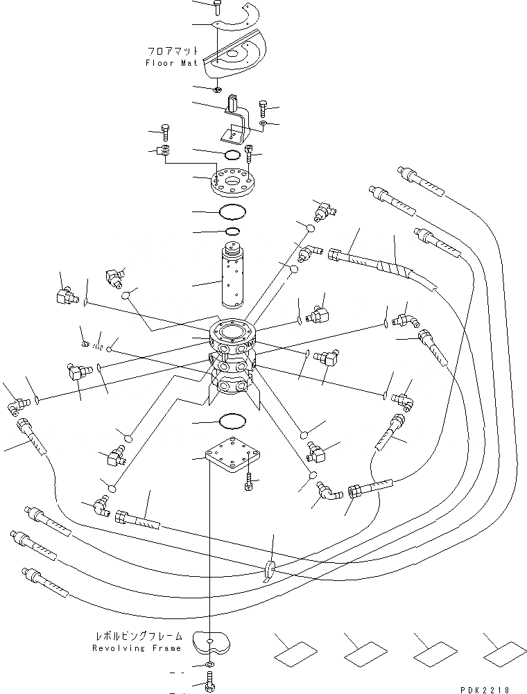 Схема запчастей Komatsu PC40R-8 - MULTI PATERN (ДЛЯ WAY) ГИДРАВЛИКА