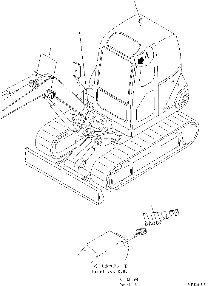 Схема запчастей Komatsu PC40R-8 - ОСВЕЩЕНИЕ И ПРЕДОХРАНИТЕЛЬ КАТАЛОГИ ЗЧ